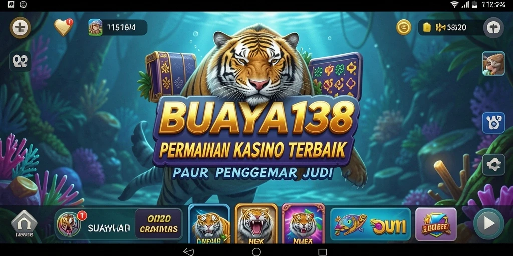 Tampilan gameplay menarik dari aplikasi Kasino BUAYA138.