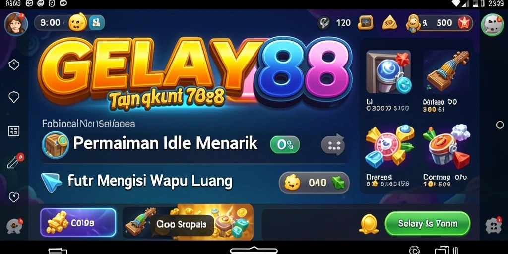 Screenshot menampilkan gameplay santai di GELAY88 dengan grafis ceria.