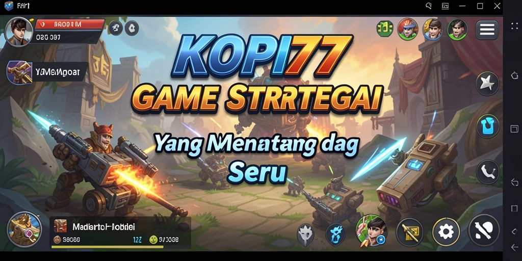 Tampilan gameplay KOPI77 yang menegangkan dan strategis.