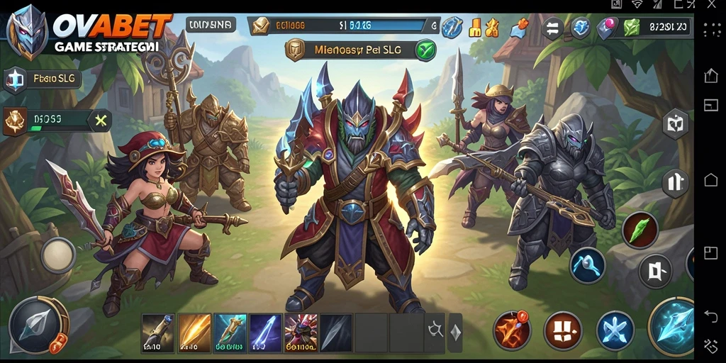 Tampilan gameplay OVABET yang menarik dan menantang bagi pemain SLG.