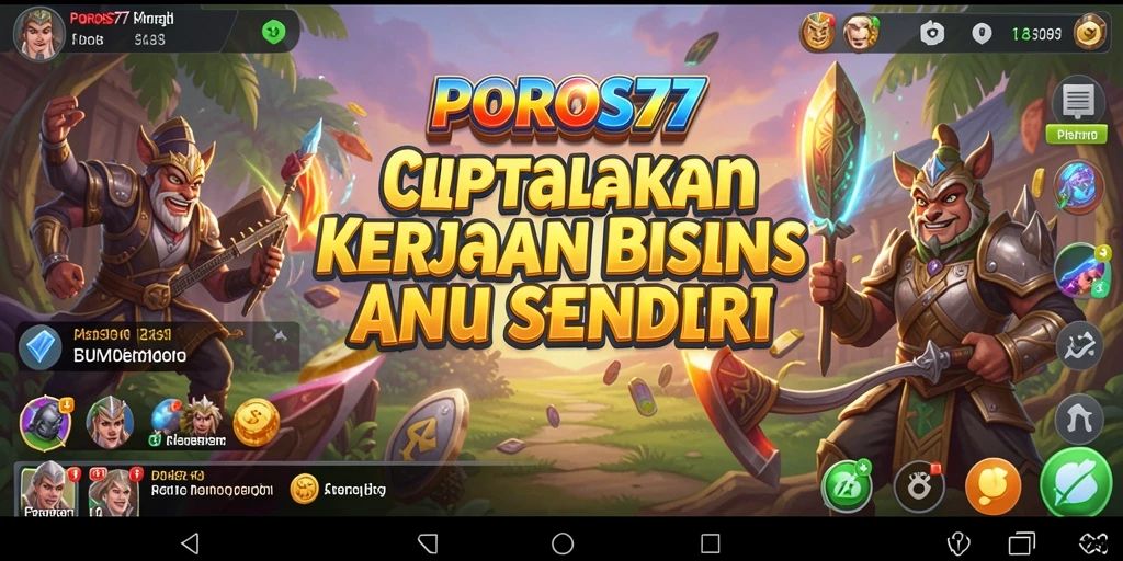 Gameplay menarik dari POROS77 yang menunjukkan strategi manajemen bisnis.